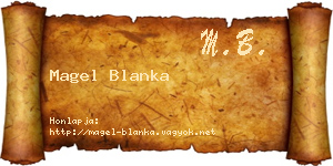 Magel Blanka névjegykártya
